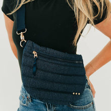 Jolie Puffer Bum Bag: Black