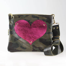 Heart Leather Crossbody Bag