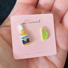 Beer + Lime Stud Earrings