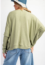 Sage LS Oversized Knit Top