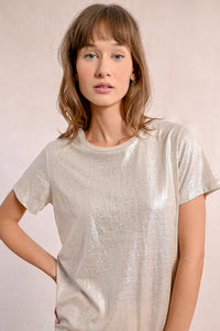 Beige Shimmer Top