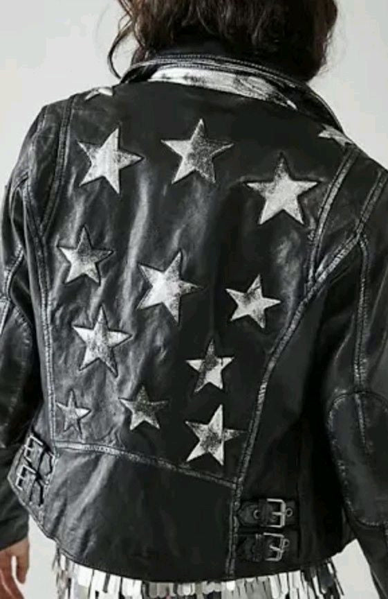 Christy Leather Silver Star Jacket