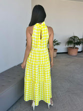 Yellow Gingham Maxi