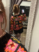 Bright Coloured Crochet Cardi