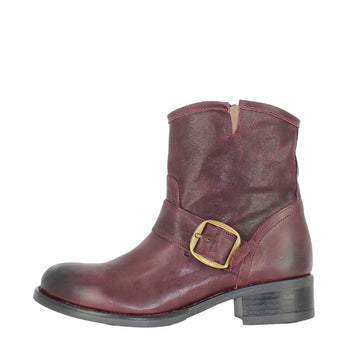 Burgundy Leather Boot