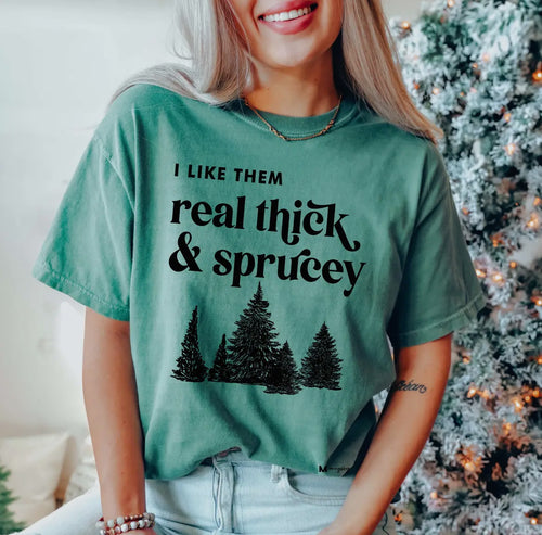 Holiday Graphic Tee Sprucey Trees