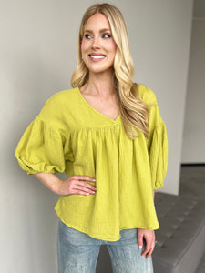 Kiwi Vneck Top