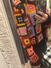 Bright Coloured Crochet Cardi