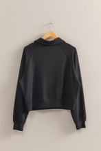 Black High Neck Half Zip