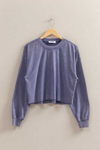 Dusty Indigo Fun Oversized Top