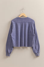 Dusty Indigo Fun Oversized Top