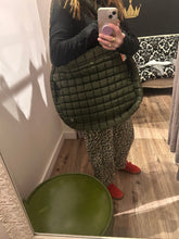 Free People Quilted Carryall Bag- Seargrass