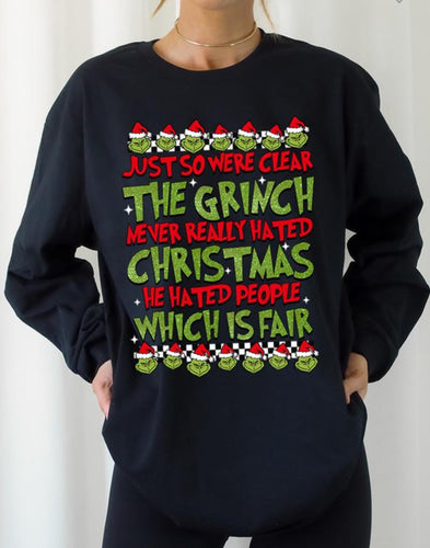 Grinch Christmas LS Shirt