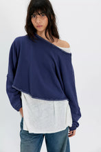 We The Free To The East Pullover- Navy