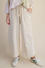 Ecru Washed Terry Pant