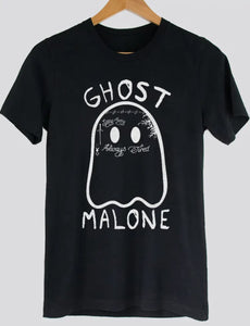 Ghost Malone Tattoos Music Halloween Graphic Tee Shirt