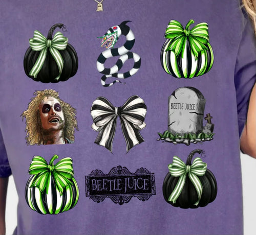 Beetlejuice SS Purple Tee