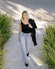 Aileeah High Rise Slim Wide Leg Denim