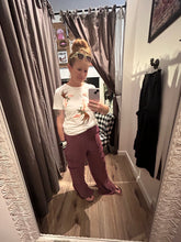 Dark Cherry Knit Bottom