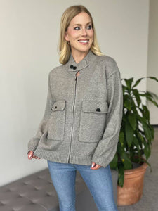 Utility Sweater- Grey