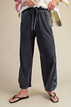 Black Mineral Washed Terry Pant
