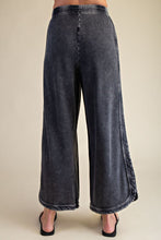 Black Mineral Washed Terry Pant