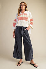 Black Mineral Washed Terry Pant