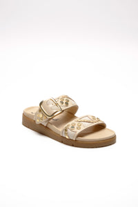 Free People Revelry Studded Sandal- Plaster