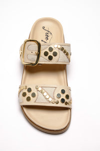 Free People Revelry Studded Sandal- Plaster