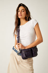 Free People Wade Leather Sling- PLUM