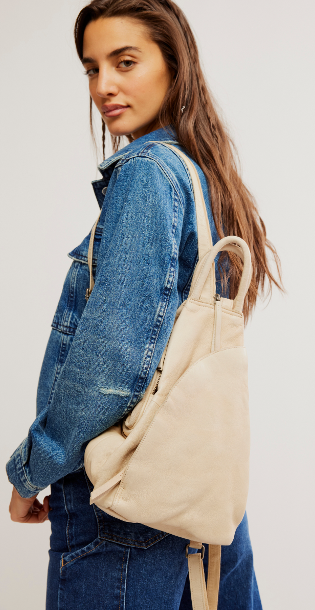 calabasas leather convertible backpack Free People Leather Soho Convertible Backpack- Champagne – Shop with Julz