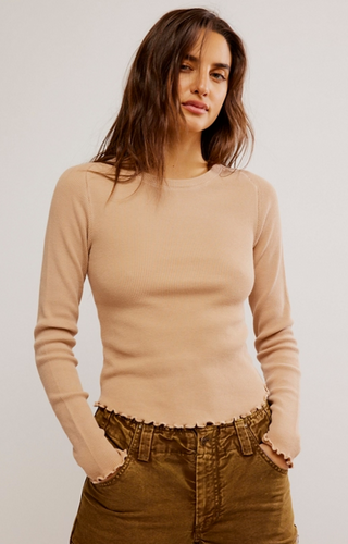 Free People Easy Does it Tee-Cuban Sand