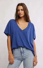 We The Free Nina V-Neck Tee- Indigo Pura