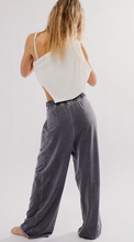 Free People Don't Wait Up Lounge Pants- Black