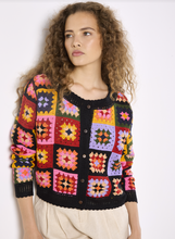 Bright Coloured Crochet Cardi