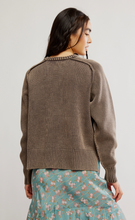 Free People Spring Street Pullover- French Chocolate