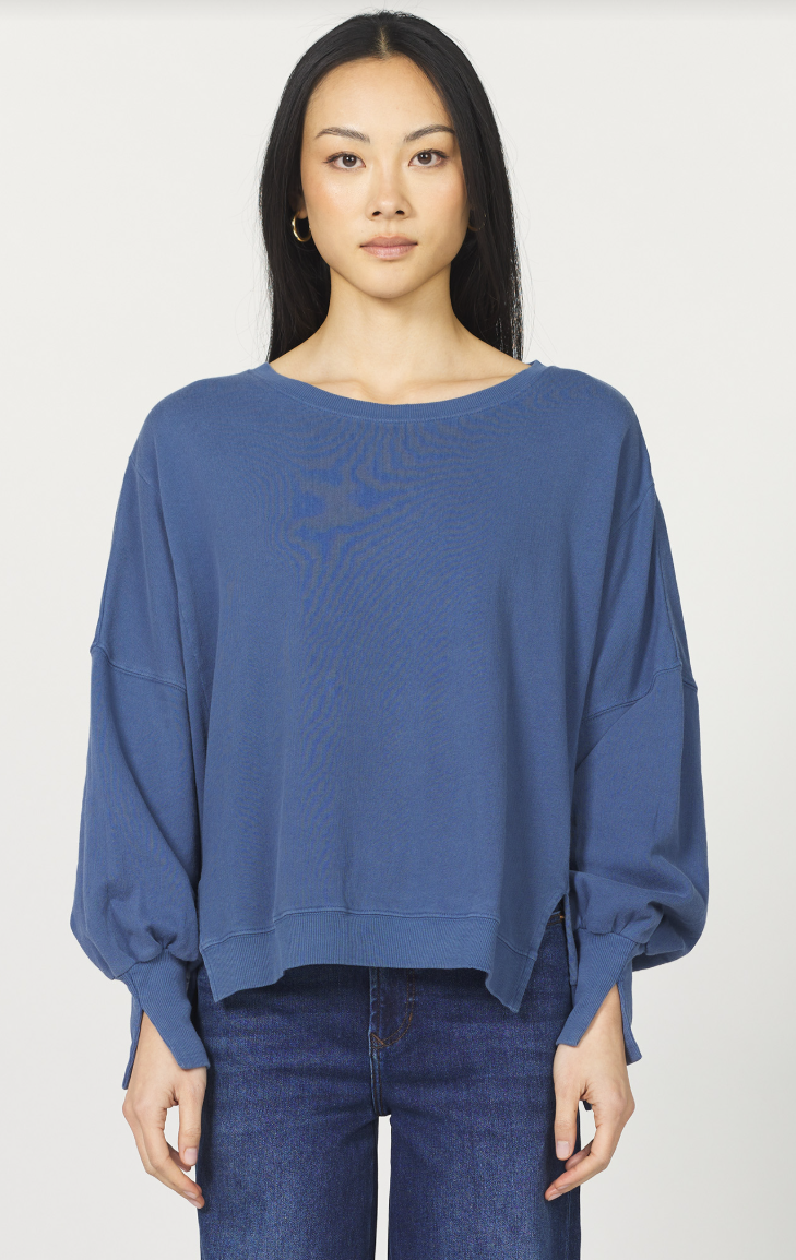 Trenton Top- Vintage Indigo