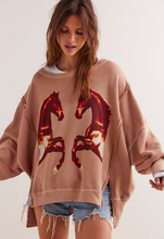 We The Free Graphic Camden Pullover- Mirrored Horses