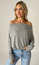 Anywhere LS Top- Heather Grey