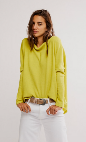Free People Latte Blues Thermal- Acacia