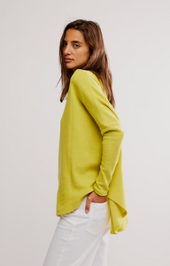 Free People Latte Blues Thermal- Acacia