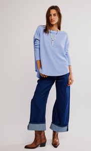Free People Latte Blues Thermal- Dawn Breeze