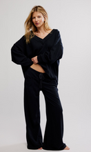 Free People Staycation Pullover- Black