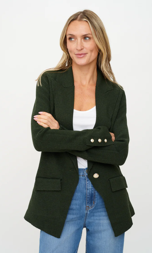 Hillary Blazer- Olive