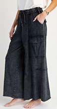 Wide Leg Easel Pants- Black