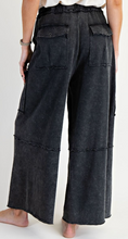 Wide Leg Easel Pants- Black