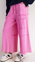 Wide Leg Easel Pants- Bubblegum