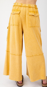 Wide Leg Easel Pants- Camel