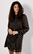 Foil Spot Shift Dress