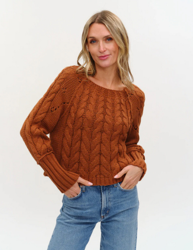 Alexa Sweater- Rust